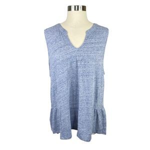 Sonoma Harlow Blue Sleeveless Top